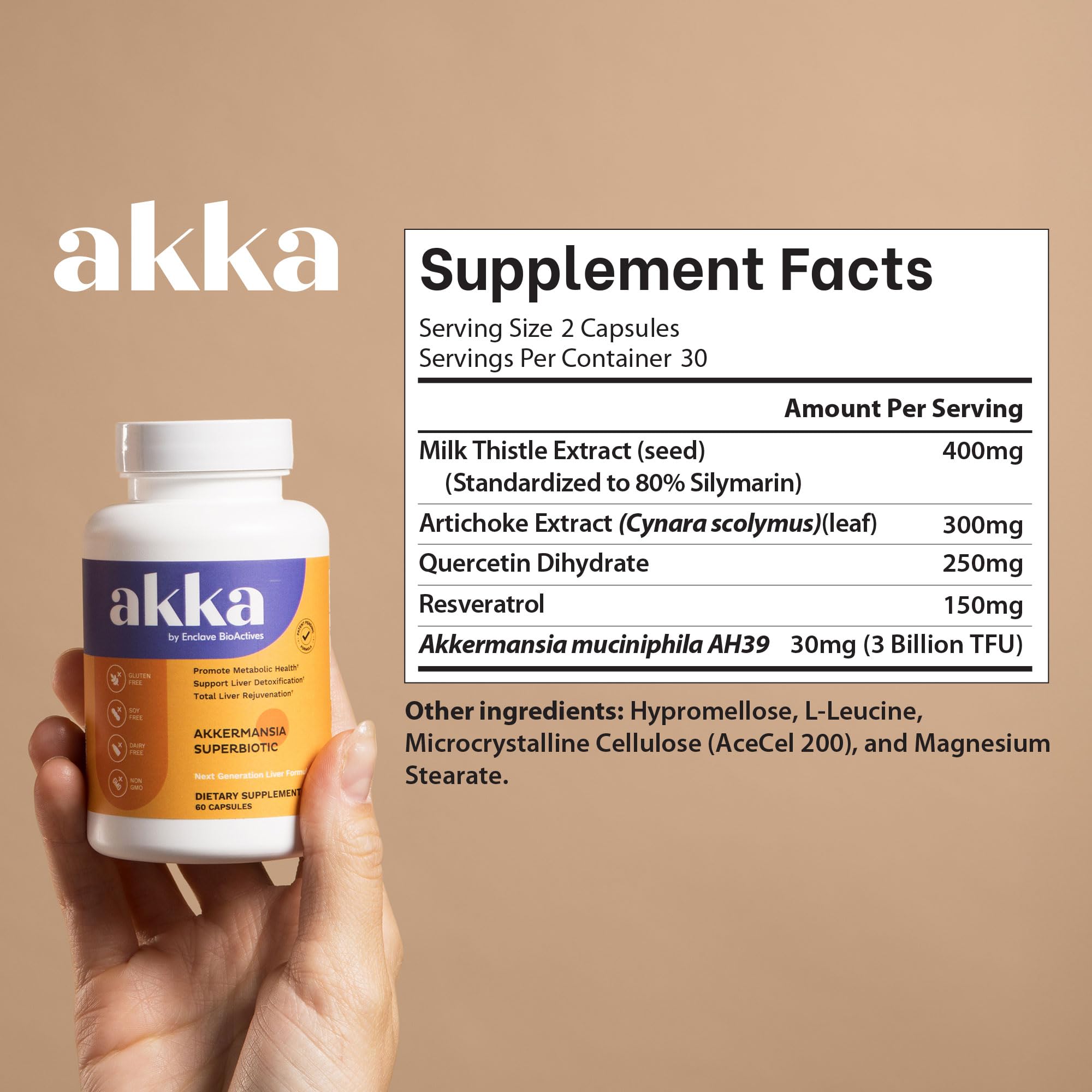AKKA - Akkermansia Probiotic Liver Cleanse Detox & Repair - Liver Health Supplement for Energy, Digestion & Metabolism with Akkermansia Muciniphila (AKKA Superbiotics),