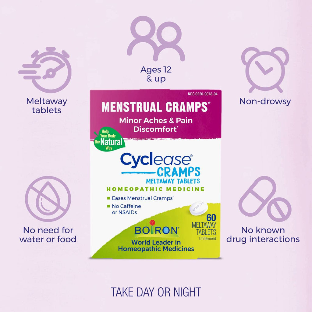 Boiron Cyclease Cramps Tablets for Relief from Menstrual Cramps, Aches, Pain, and Discomfort - 60 Count Boiron Au supplements