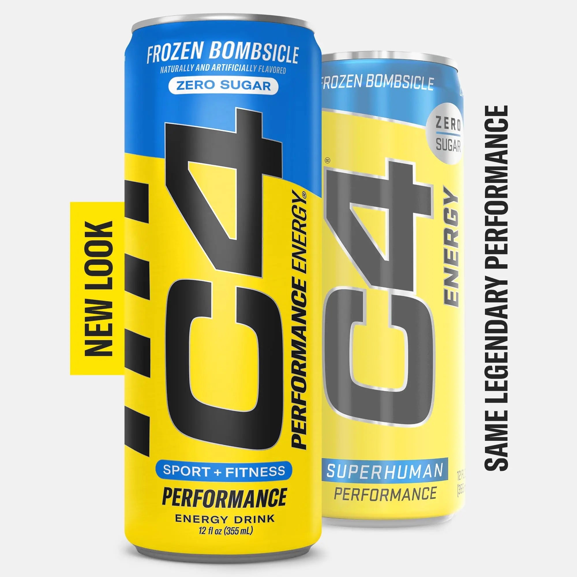 C4 Energy Drink 12oz (Pack of 24) - Frozen Bombsicle - Sugar Free Pre Workout Performance Cellucor Au supplements