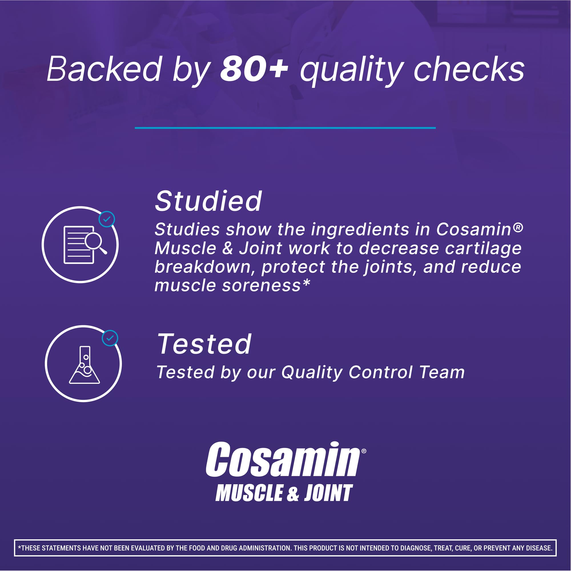 Cosamin Nutramax Muscle & Joint, Works to Decrease Cartilage Breakdown, Joint Health Supplement, Adult Men and Women Joint Health, 74 Capsules Cosamin Au supplements