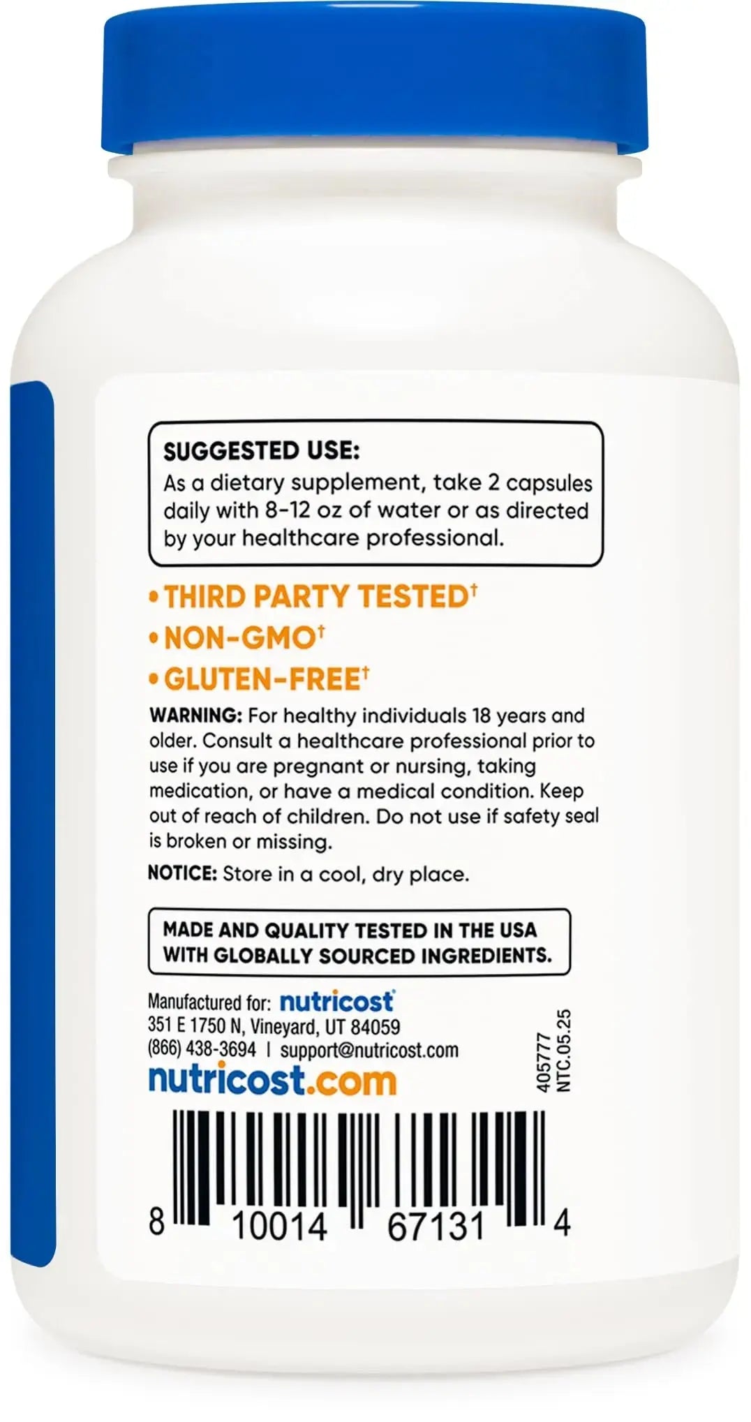 Nutricost L-Proline 1000mg, 180 Capsules (90 Servings) - 500mg Per Cap, Non-GMO, Gluten Free Nutricost Au supplements
