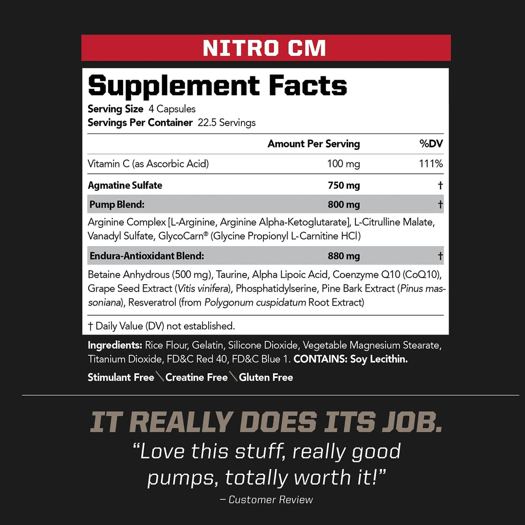 PMD NitroCM PMD Au supplements