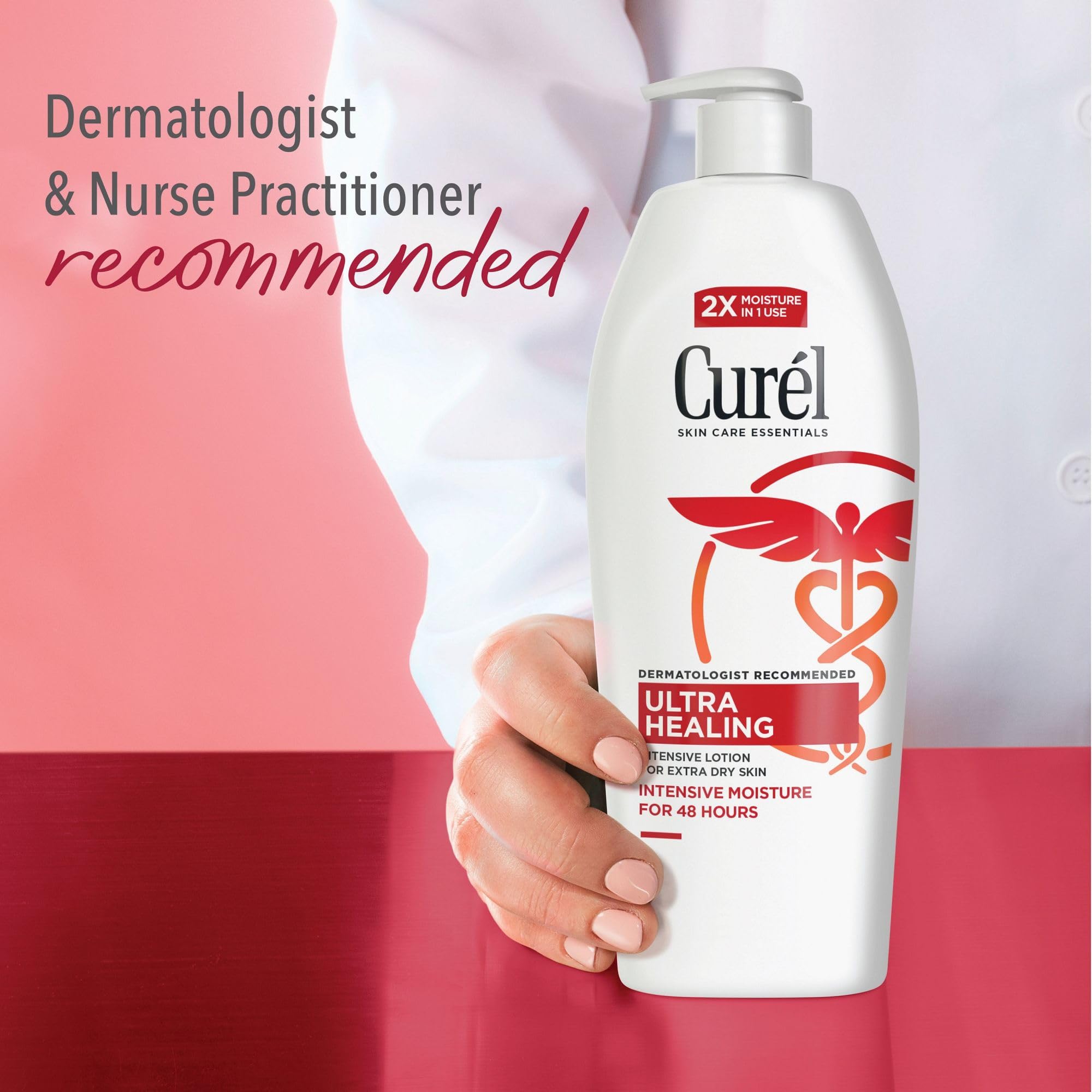 Curel Ultra Healing Intensive Fragrance-Free Lotion For Extra-Dry Skin, Dermatologist Recommended, Ideal for Sensitive Skin