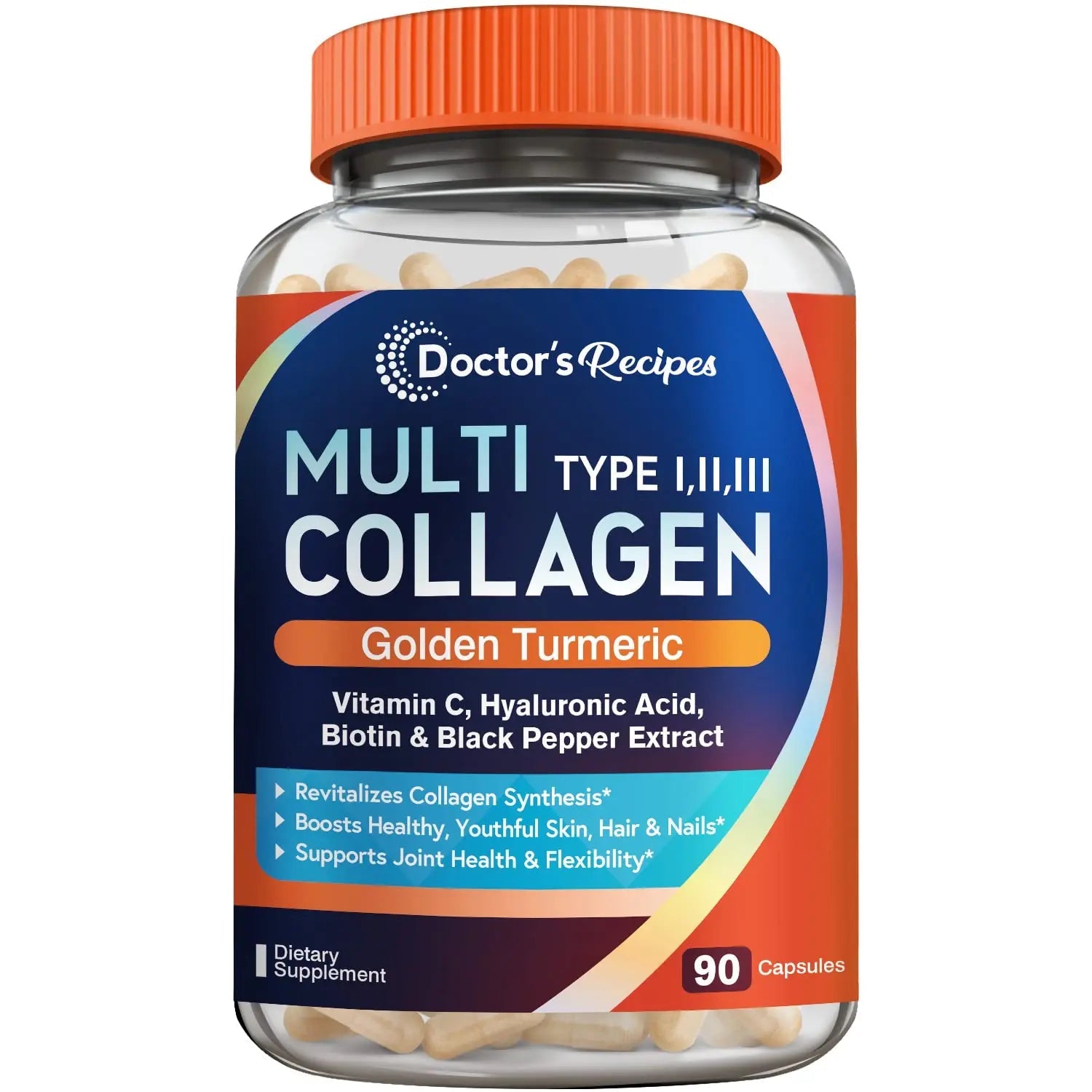 Doctor's Recipes Multi Collagen Complex with Golden Turmeric, Vitamin C, Biotin, Hyaluronic Doctor's Recipes Au supplements