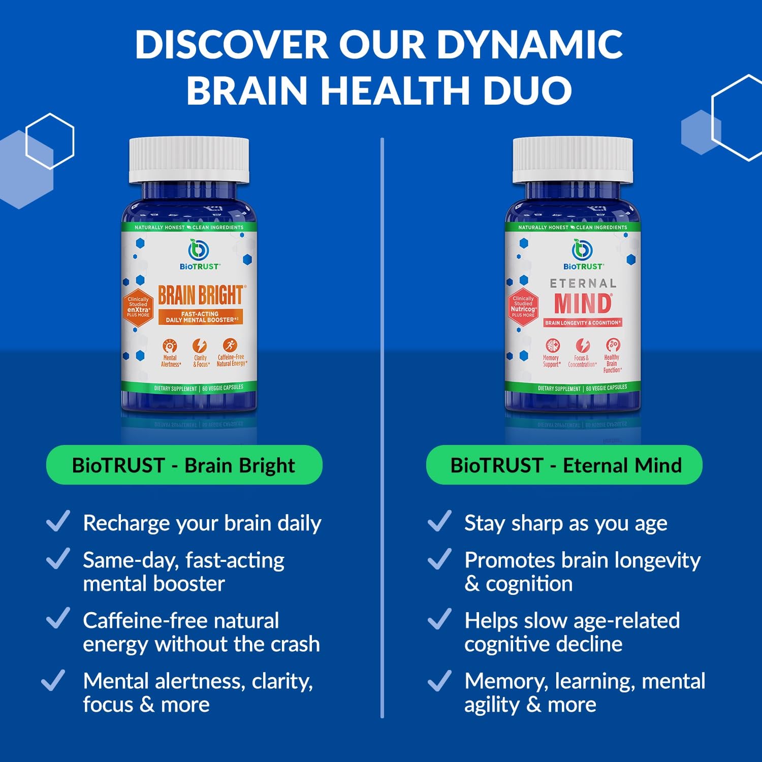BioTrust Brain Bright – Daily Nootropic Boost for Focus, Concentration, Mental Clarity – Caffeine Free Nootropics Brain Support Supplement – Thai Ginger, Ginkgo, Folate, L-Theanine – 30 Servings BioTrust Au supplements