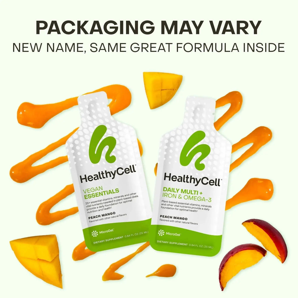 Healthycell Vegan Daily Multivitamin Liquid Supplement with Iron and Omega-3, 25+ Essential Vitamins, Minerals & Nutrients for Brain Healthycell Au supplements