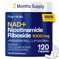 Liposomal NAD+ Supplement with Resveratrol - Nicotinamide Riboside 1000 Mg - NAD Supplements for Women & Men - NMN Supplement Alternative - Advanced NAD Resveratrol for Cellular Energy - 120 Capsules Pharmlitalia Au supplements