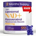NAD Supplements for Women with Resveratrol, 1000mg Liposomal Nicotinamide Riboside with Quercetin, NMN Supplement Alternative Supports Cellular Energy & Repair, 120 NAD Gummies for Brain Boost Shailee Au supplements