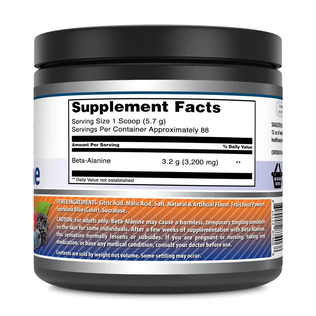 Amazing Formulas Beta Alanine 500 Grams (1.1 Lb) Powder Supplement | Wild Berry Flavor Amazing Nutrition Au supplements