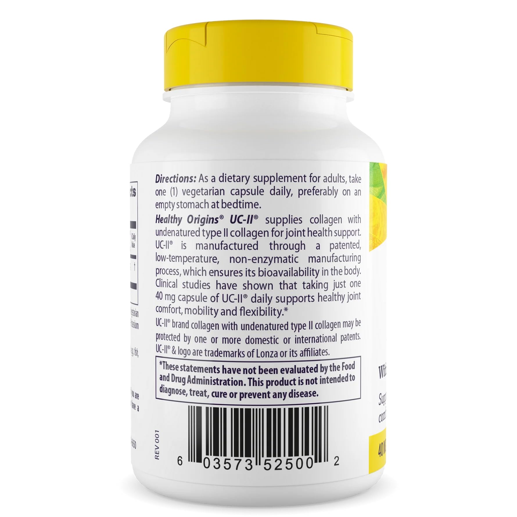 Healthy Origins UC-II 40 mg (Undenatured Type II Collagen, Non-GMO, Gluten Free, Joint Support), 120 Veggie Caps Healthy Origins Au supplements