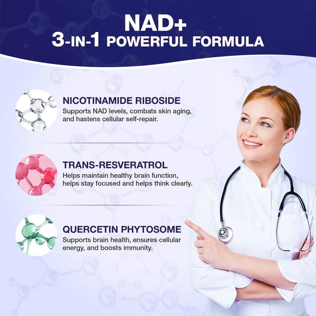 SHAPEINGIRL NAD Supplement - Nicotinamide Riboside Resveratrol 900mg, Liposomal NAD Supplement for Women and Men, NAD Plus Pure Organic SHAPEINGIRL Au supplements