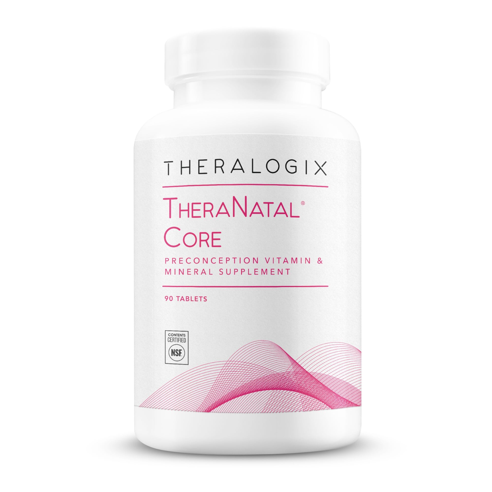 Theralogix TheraNatal Core Preconception Vitamin Supplement - 90-Day Supply - Prenatal Vitamins & Fertility Supplement for Women with Folate, Vitamin D3