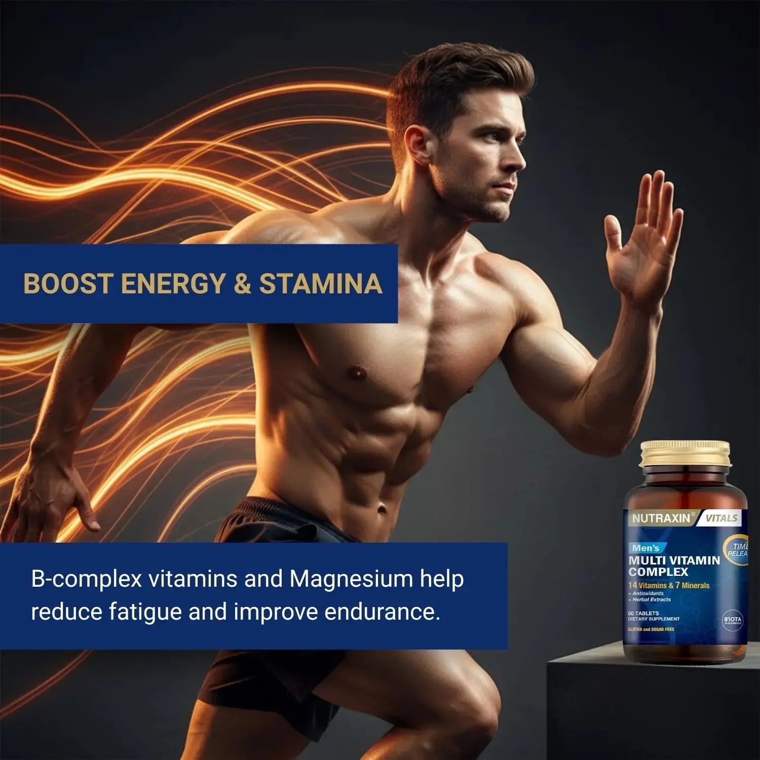 Nutraxin Men's Multivitamin & Mineral Complex, 60 Tablets Nutraxin Au supplements