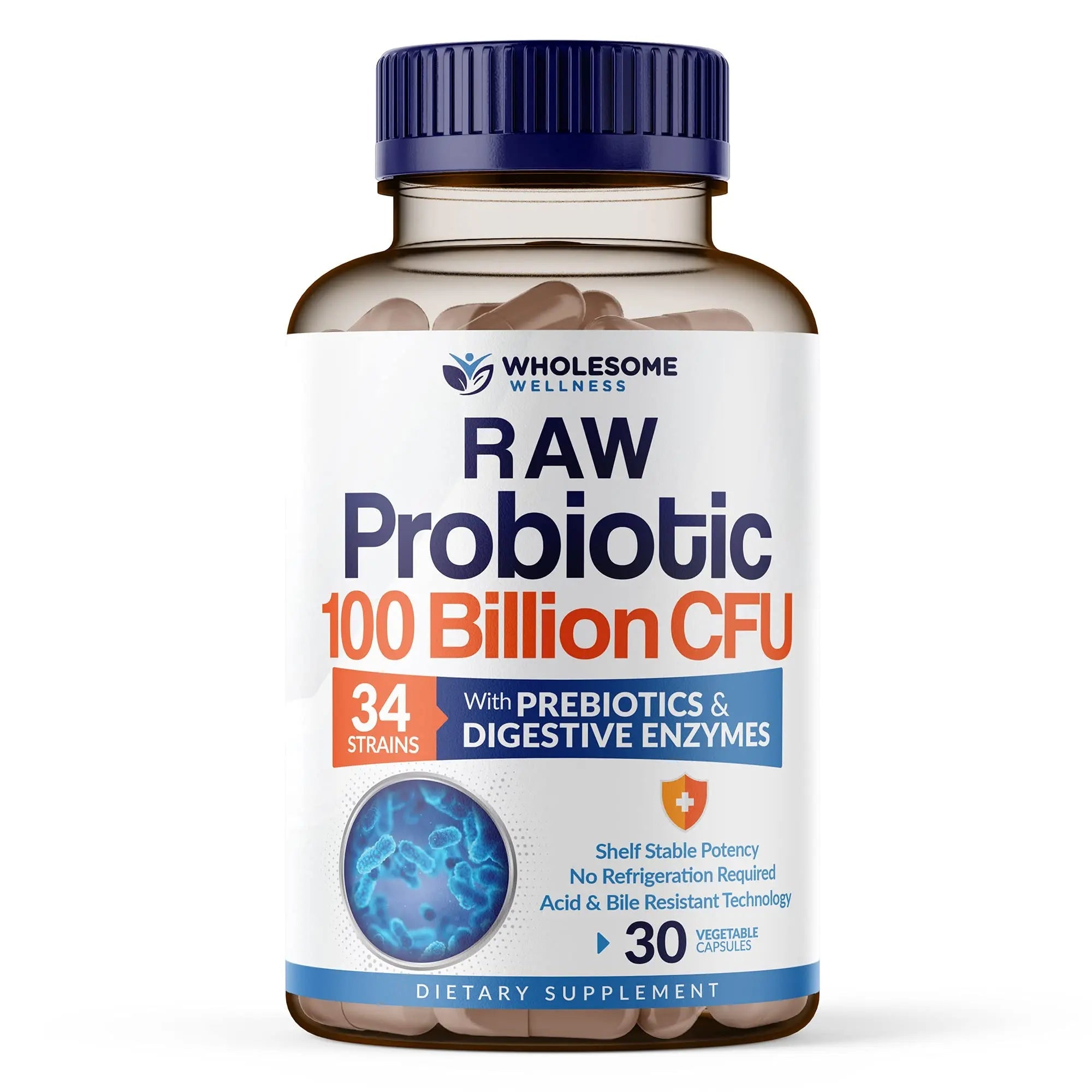 Organic Probiotics 100 Billion CFU, Dr Formulated Probiotics for Women, Probiotics Wholesome Wellness Au supplements
