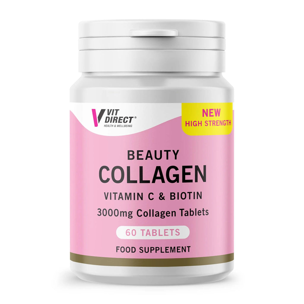 Vit Direct - Beauty Collagen Tablets (Plus Biotin) - 60 Tablets - Two Month Supply Vit Direct Au supplements