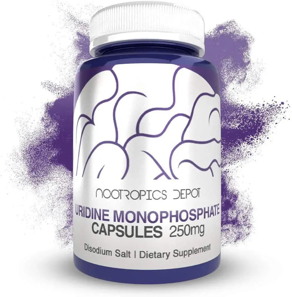 Nootropics Depot Uridine Monophosphate Capsules | Disodium Salt (60 Count) Cognitive Enhancer* | Nootropic | Choline Precursor Nootropics Depot Au supplements