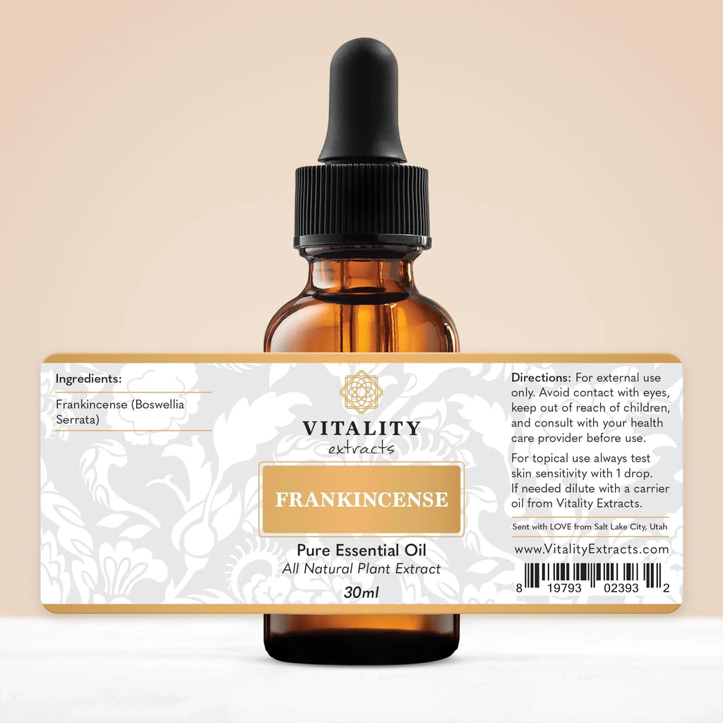 Vitality Extracts Frankincense Essential Oil - 30ml, Boswellia Serrata, Aromatherapy, Skin Care Vitality Extracts Au supplements