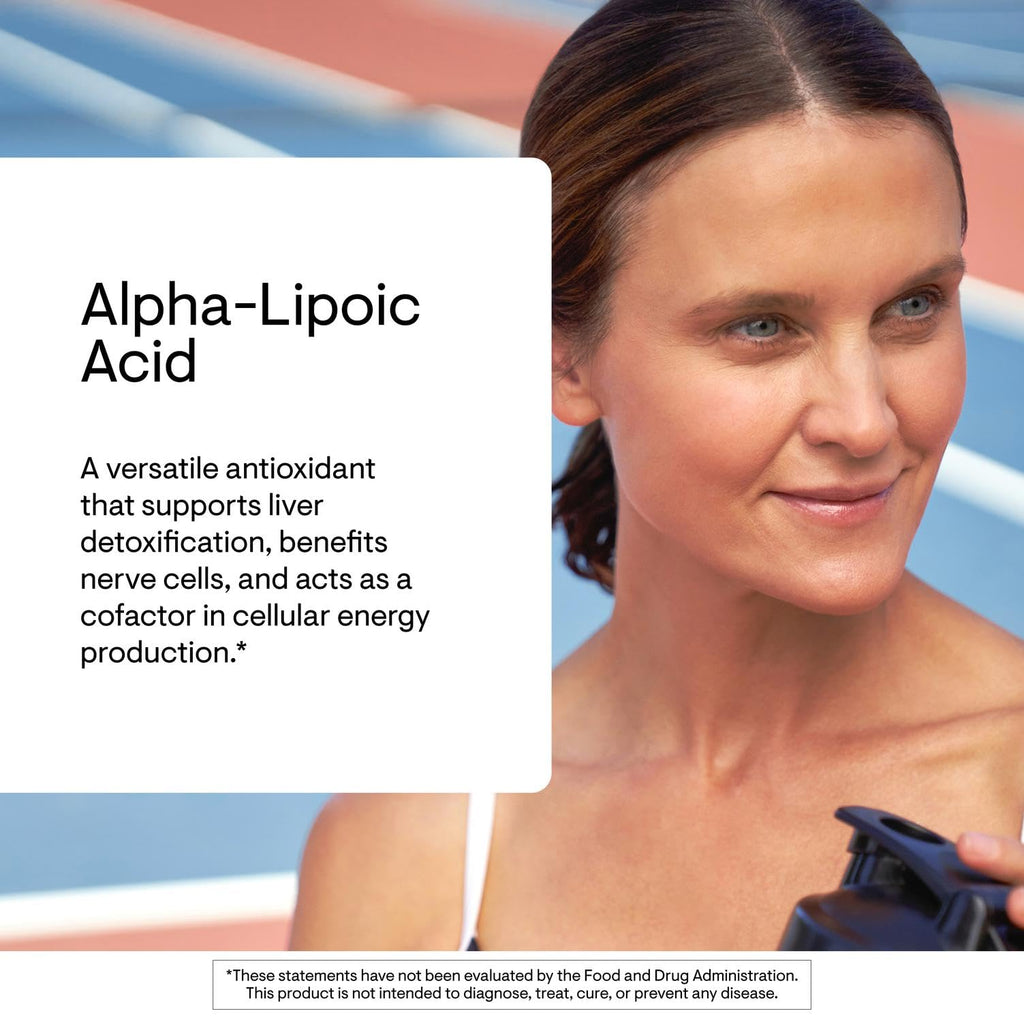 THORNE - Alpha-Lipoic Acid - Provides Antioxidant Support - Supports Liver Detox & Nerve, Eye, Metabolic & Liver Health* - Third-Party Certified