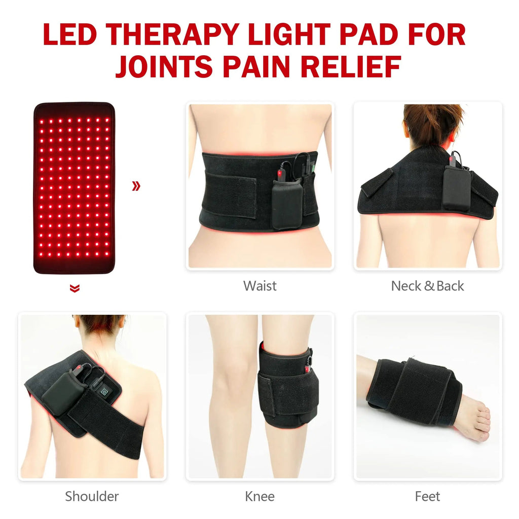 UTK Red Light Therapy Pad for Body Pain Relief, LED 660＆850nm Wearable Wrap Deep Therapy UTK Au supplements