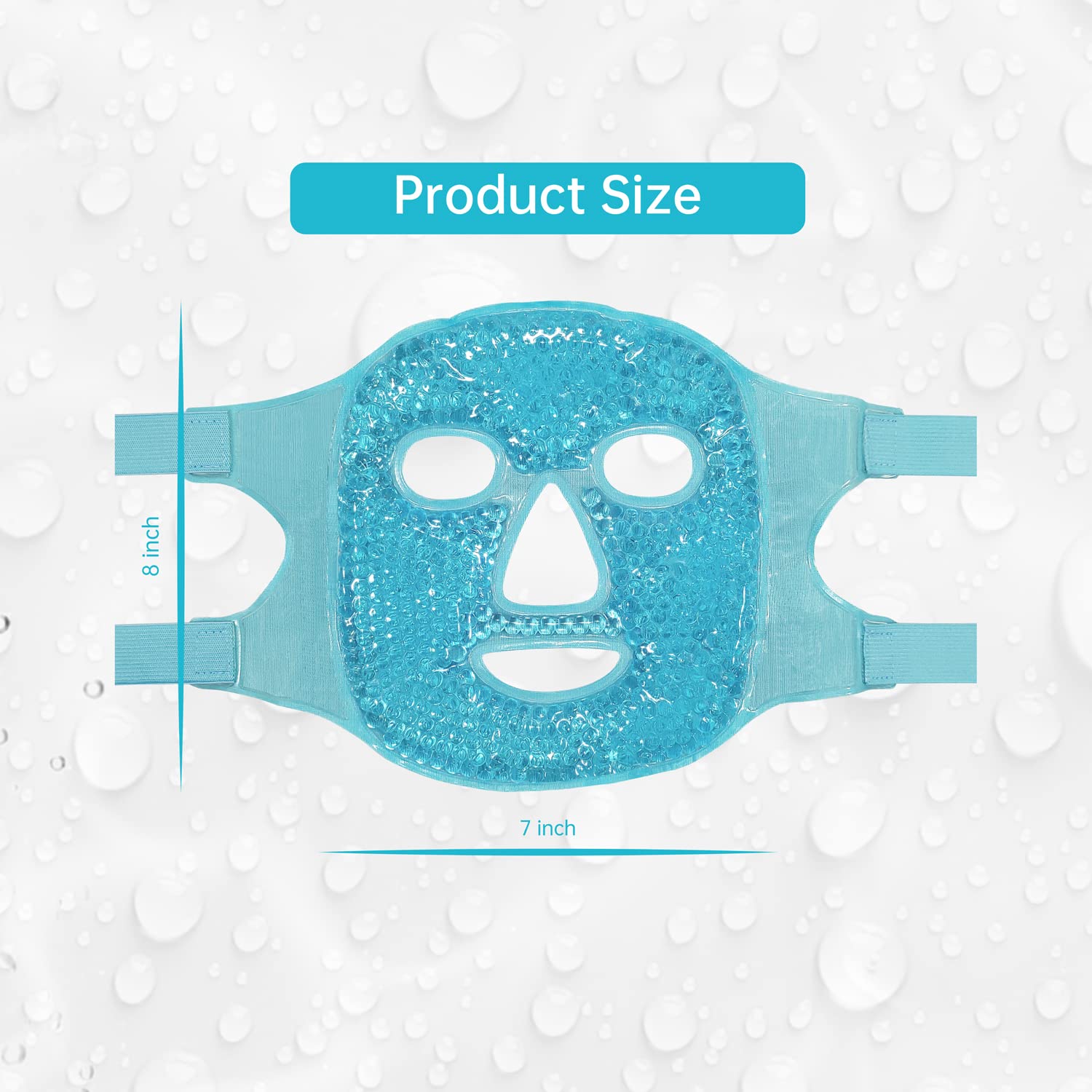 Cold Face Eye Mask Ice Pack Reduce Facial Puff, Dark Circles, Gel Hot Heat Cold Compress Pack, Face SPA Gift for Woman Sleeping