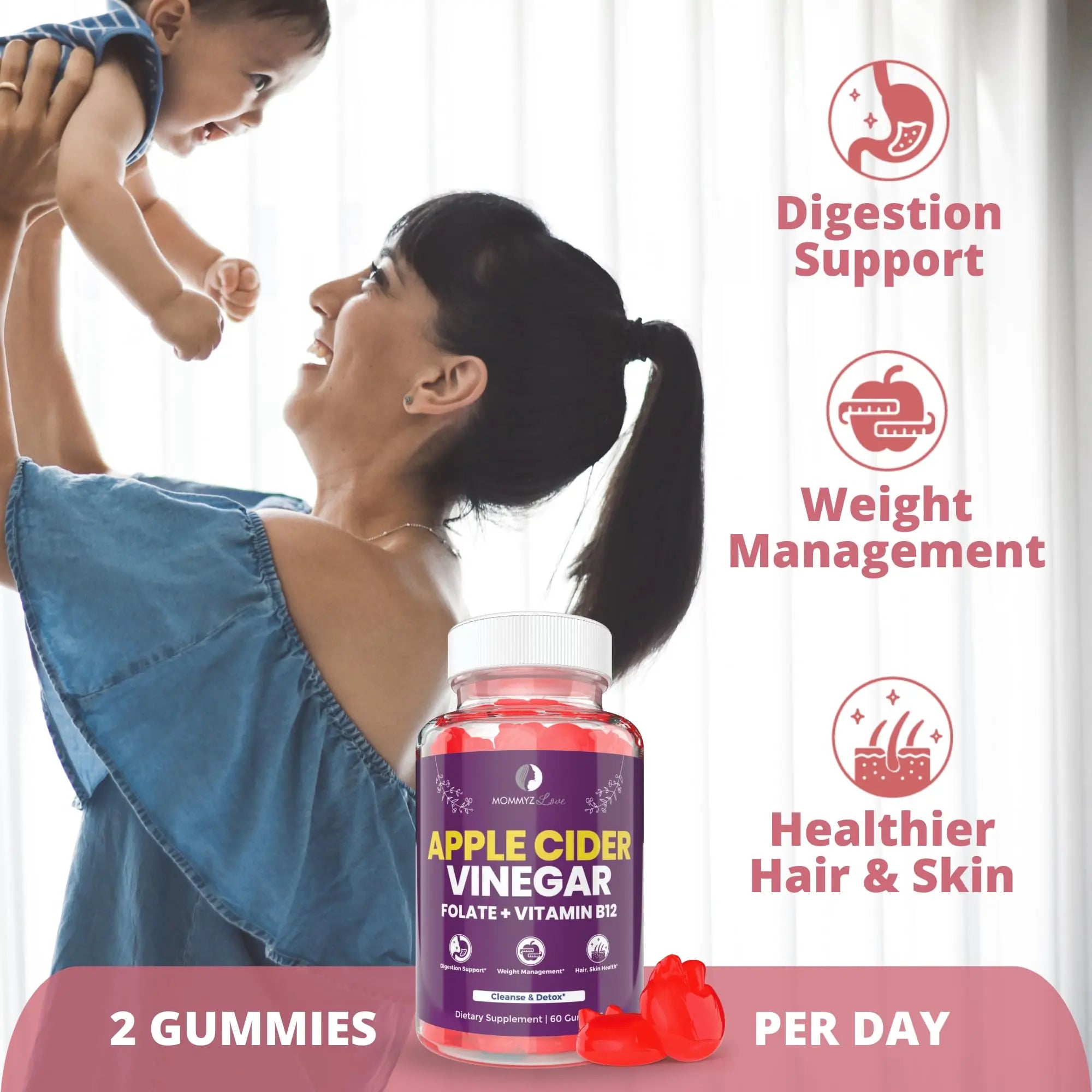 Probiotics for Vaginal Probiotics for Vaginal Odor Control, Balanced PH Levels Plus Apple Cider Vinegar Gummies Mommyz Love Au supplements