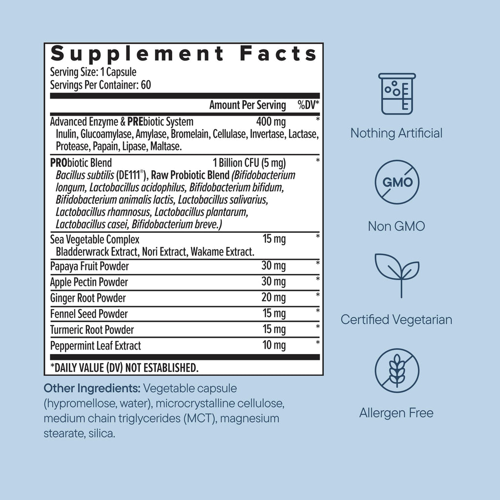 Zenwise Health 3-in-1 Womens Probiotic Supplement for Digestive, Gut Flora & Vaginal Health - Daily Probiotics & Prebiotics for Women with Digestive Enzymes Supports Bloating & Gas Relief - 60 Count Zenwise Health Au supplements