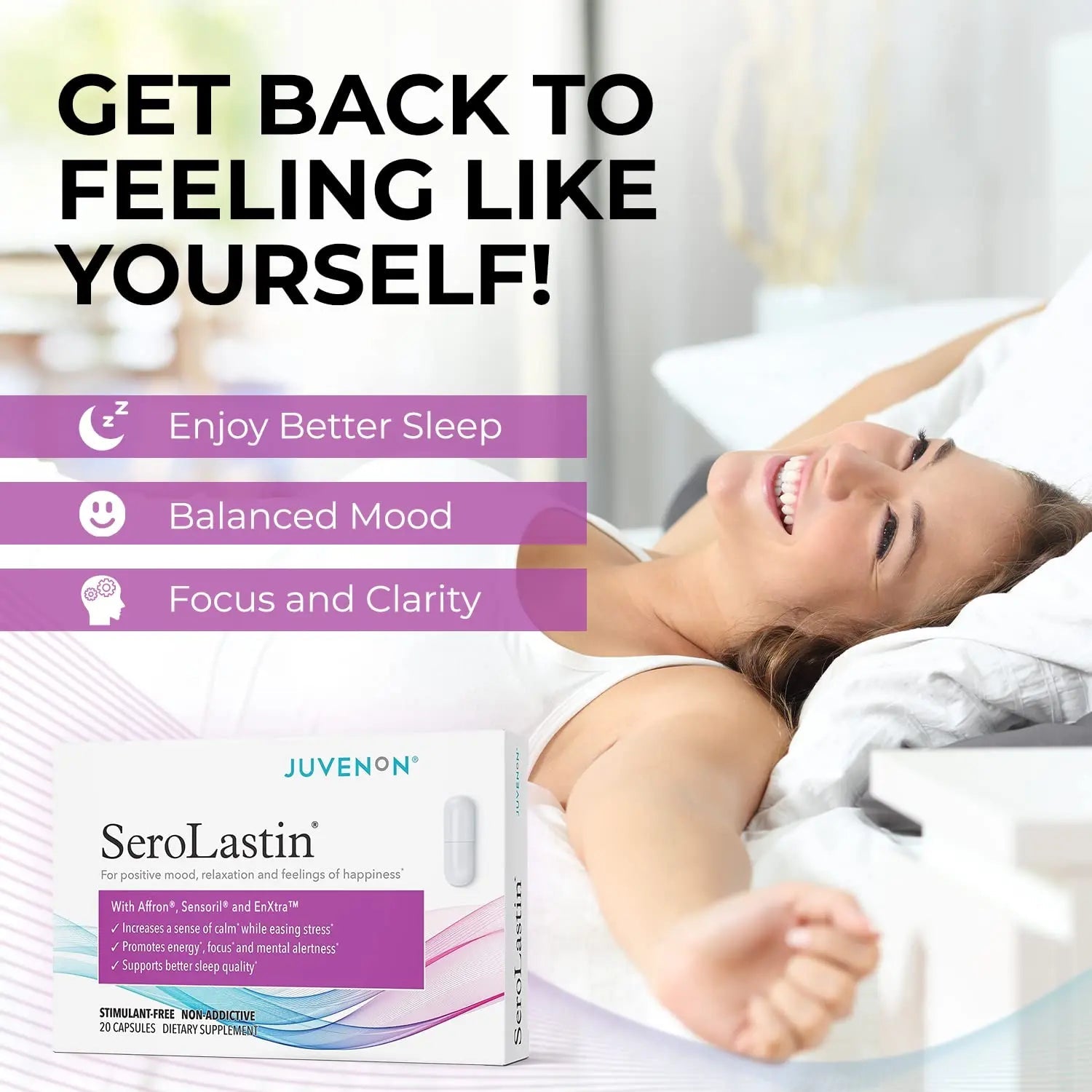 Juvenon Menopause Supplements for Women Mood Support, Hot Flashes Relief, Peri Juvenon Au supplements