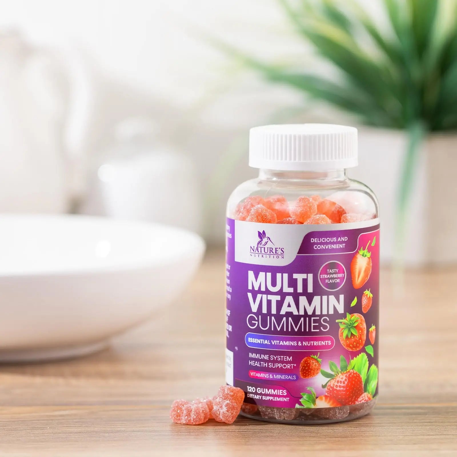 Multivitamin Gummies for Adults - Daily Adult Multivitamins Gummy with Vitamins A, C, D, B12 for Women & Men Nature's Nutrition Au supplements