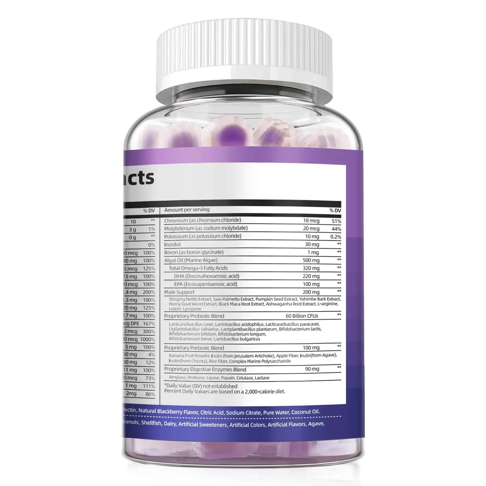 Multivitamin for Men, Mens Multivitamins Gummies w/Omega-3, Probiotics, Inositol, Folate, Biotin, Zinc, Vitamins A, C, D, E, B Migcopat Au supplements