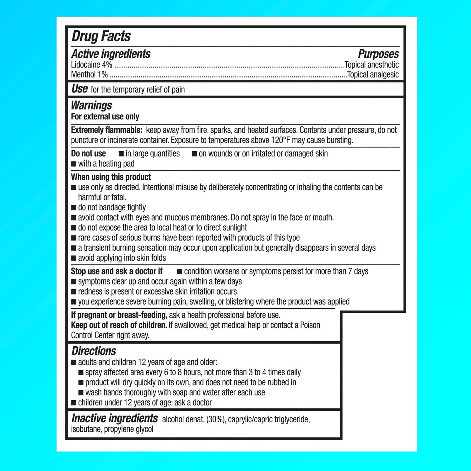 Icy Hot Lidocaine Pain Relief Dry Spray, Numb Aggravated Nerves with Max Strength Lidocaine 4% and Menthol 1%, Fast-Acting Pain Relief for Minor Pain, Backaches, Sprains and Strains, 4 oz Icy Hot Au supplements