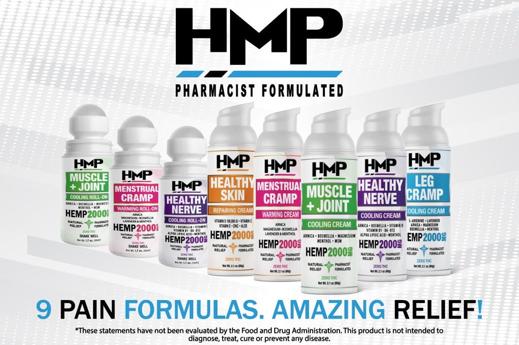 HMP BRANDS Hemp Cream Muscle & Joint Support 2000MG Hemp Discomfort Relief Formula w Menthol Ideal for Knee Muscle Joint Back Shoulder Elbow Maximum Joint Support, Natural Formula Made in USA 2.1oz HMP BRANDS Au supplements