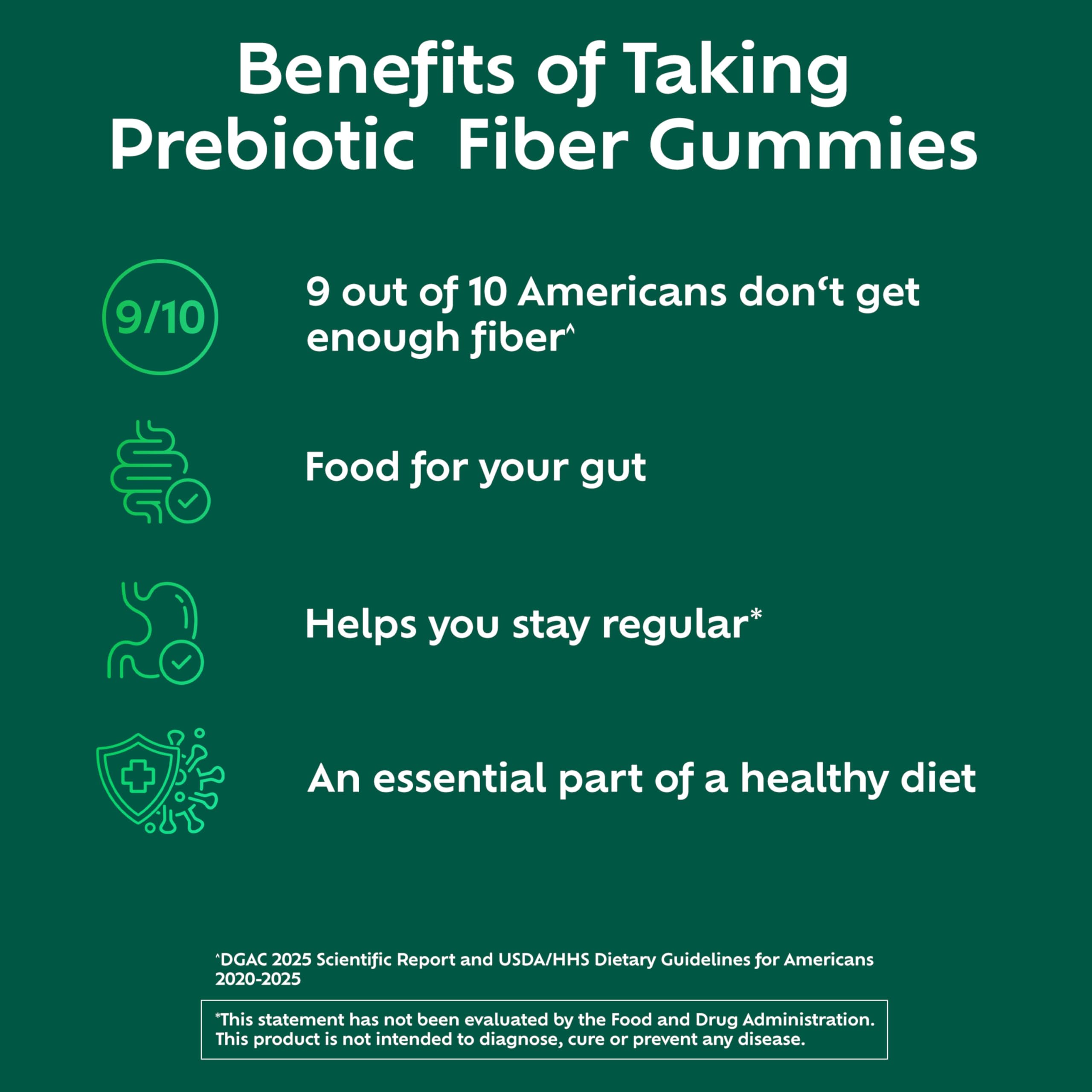 Benefiber Prebiotic GLP-1 Friendly Fiber Supplement Gummies for Digestive Health, Assorted Fruit Flavor - 81 Count