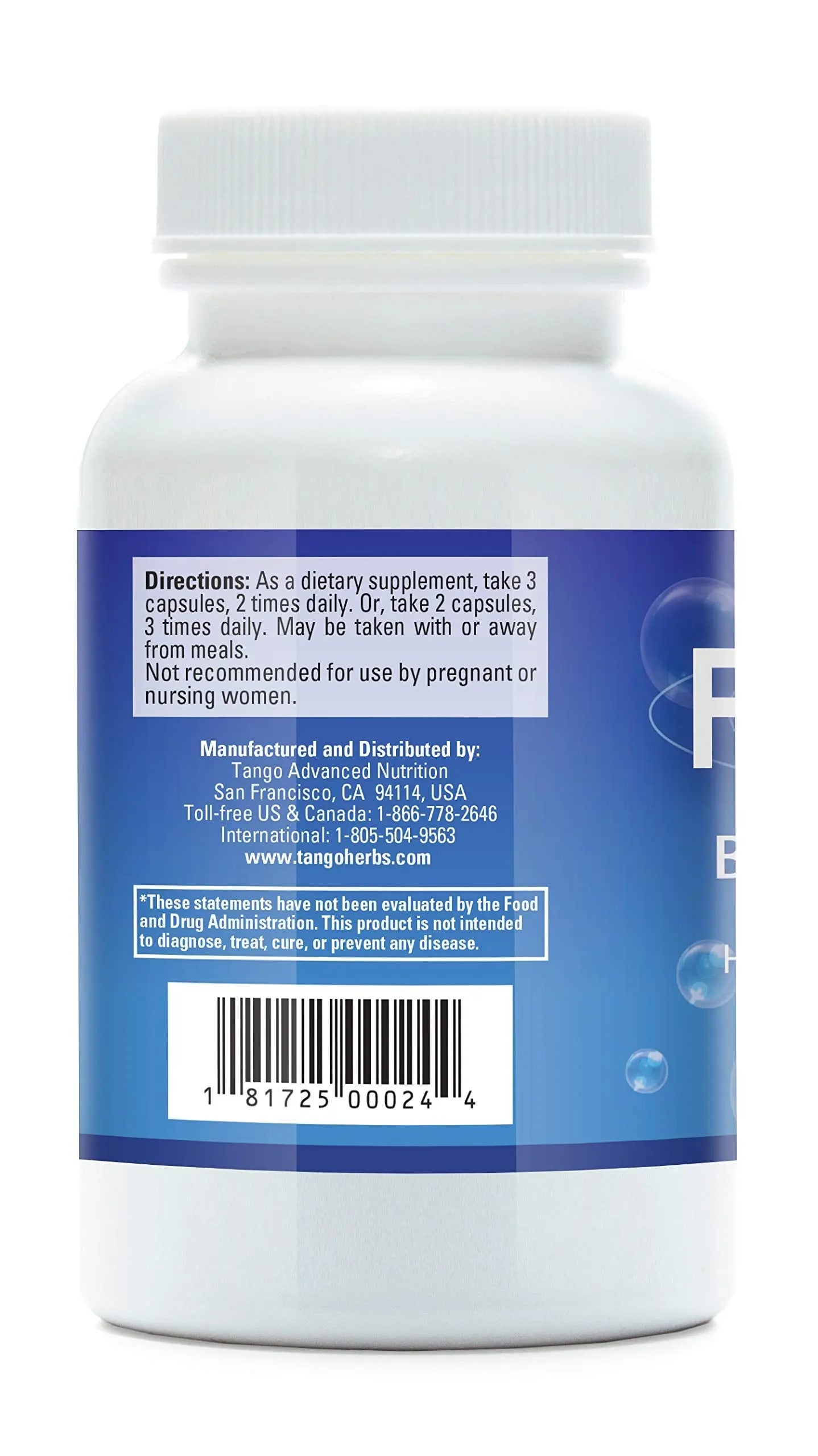 Tango FloControl Natural Bladder Support Supplement Promotes Healthy Bladder Control and Comfort (180 Vegetarian Capsules) Tango Au supplements