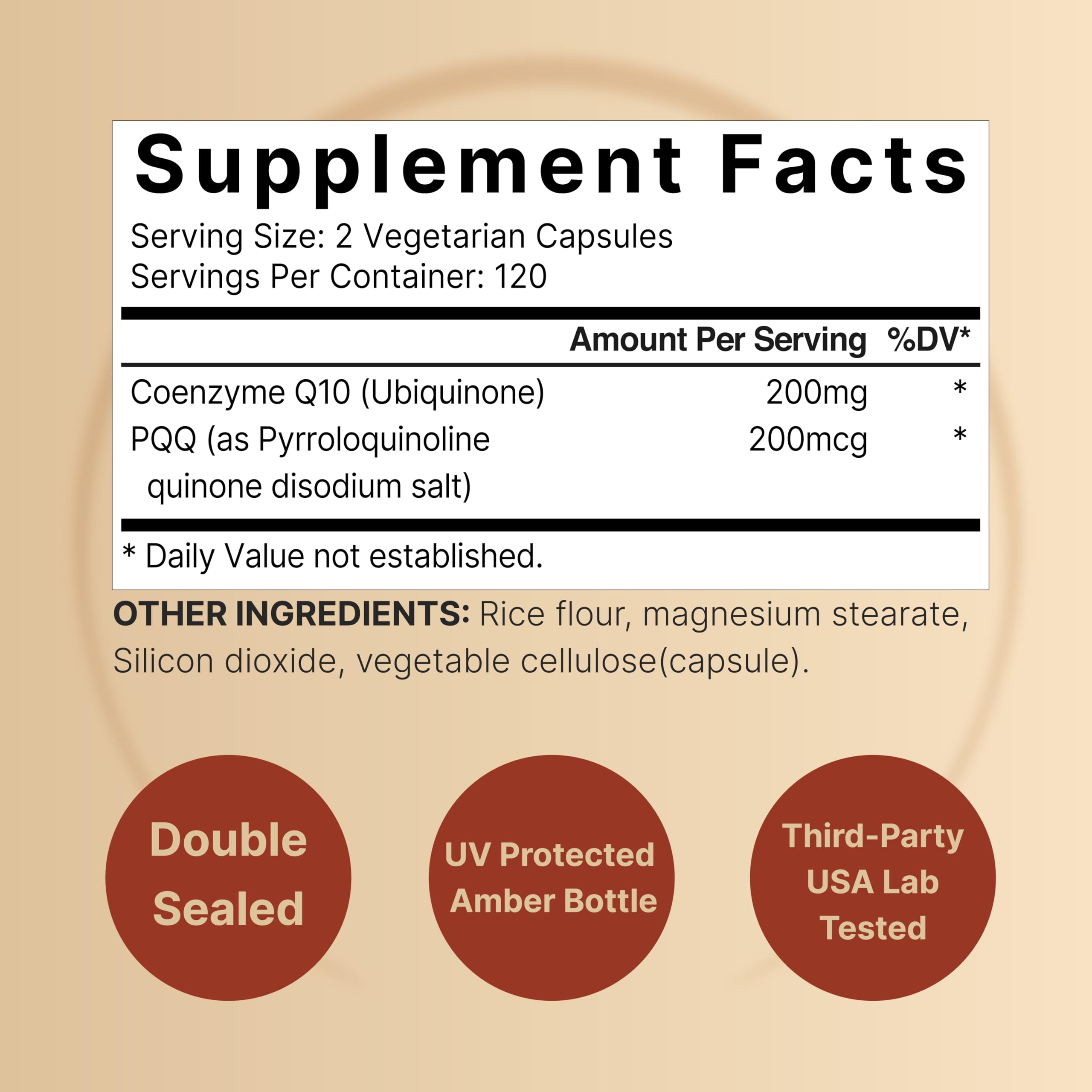 NatureBell CoQ10 200mg with PQQ, 240 Veggie Capsules | Stable High Absorption Form – Antioxidant Support for Heart, & Energy Health