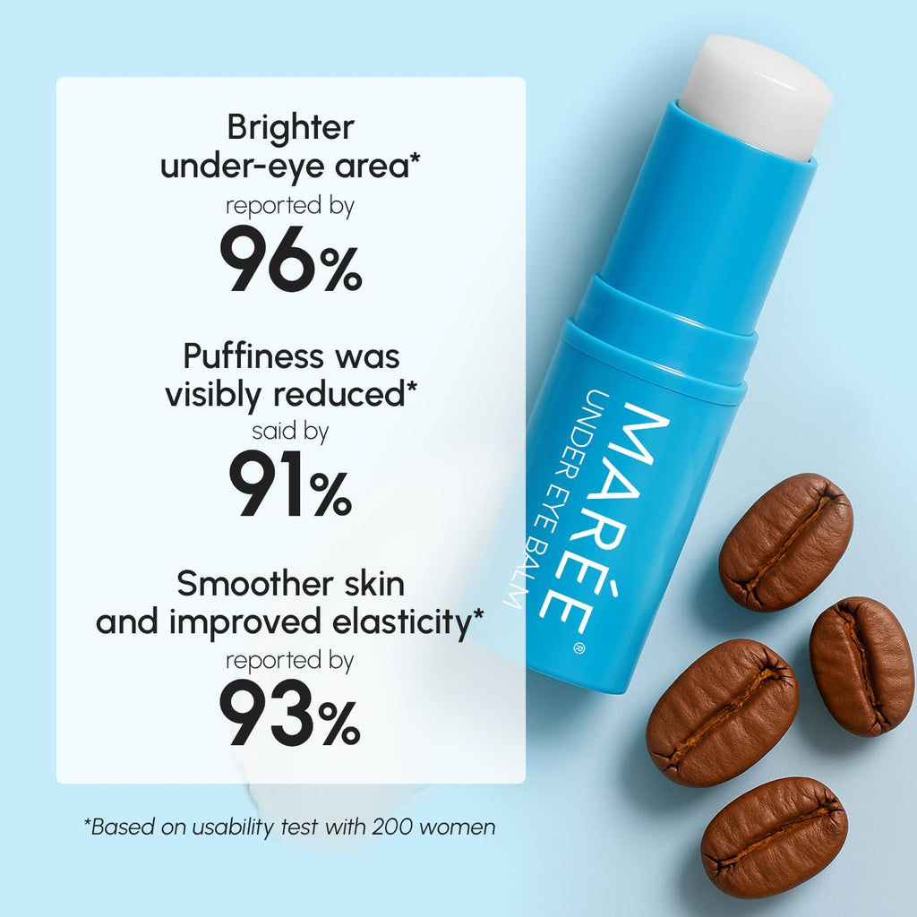 MAREE Under Eye Balm Stick Hydrating – Retinol Caffeine Under Eye Brightener Stick for Older Women – Collagen Undereye Cream