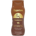 Coppertone Tanning Sunscreen Lotion, SPF 15, Lightweight and Non Greasy Sunscreen, Water Resistant, Oxybenzone Free