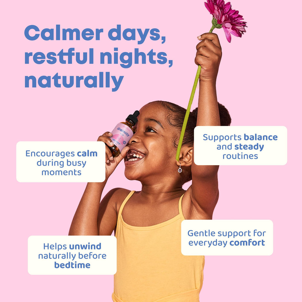 JoySpring Calmify Magnesium Citrate Liquid for Kids - Sugar-Free, Gluten-Free Calming Supplement with Chamomile