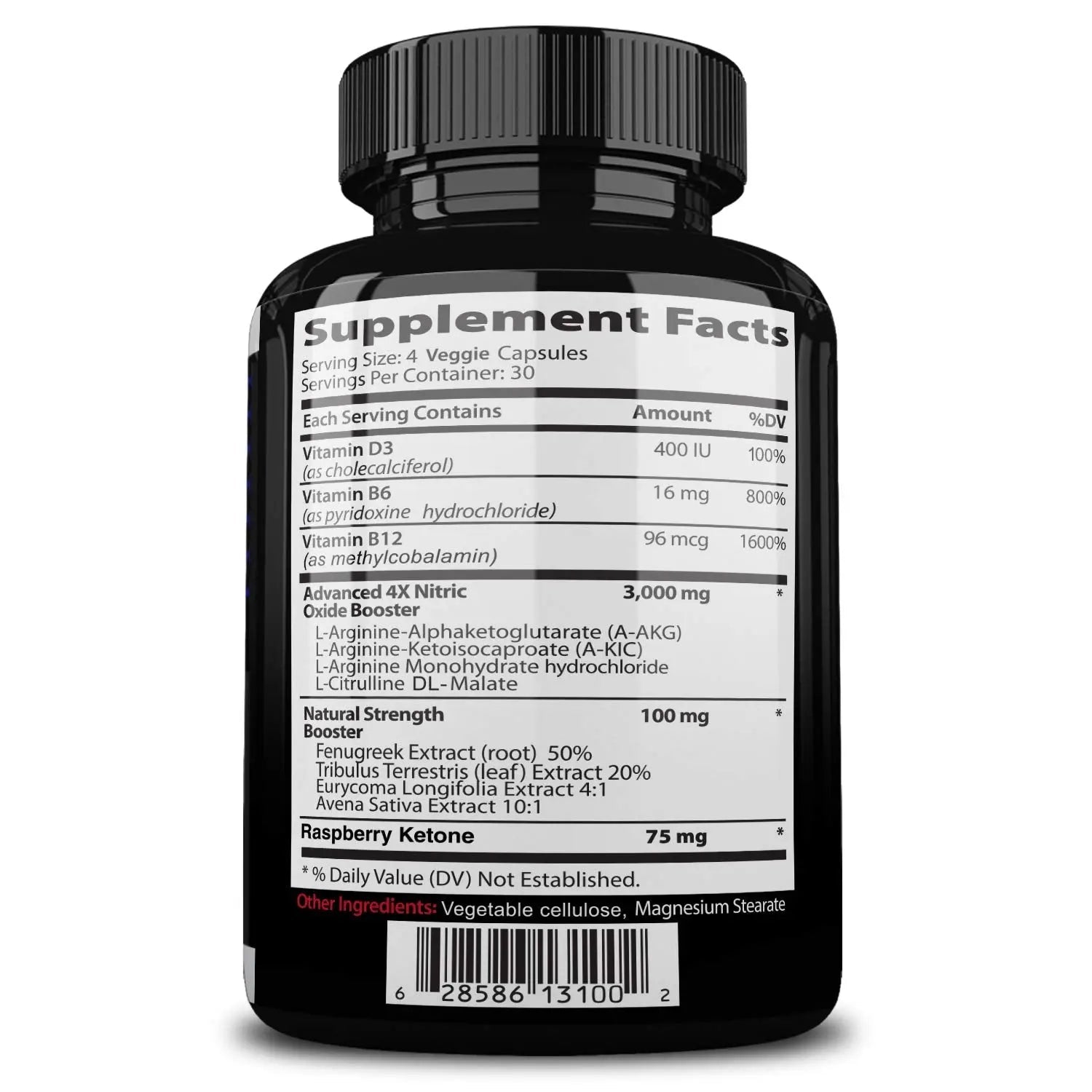 NITROCUT Pre Workout Supplement -120 Capsules - Nitric Oxide Supplements - l arginine NITROCUT Au supplements