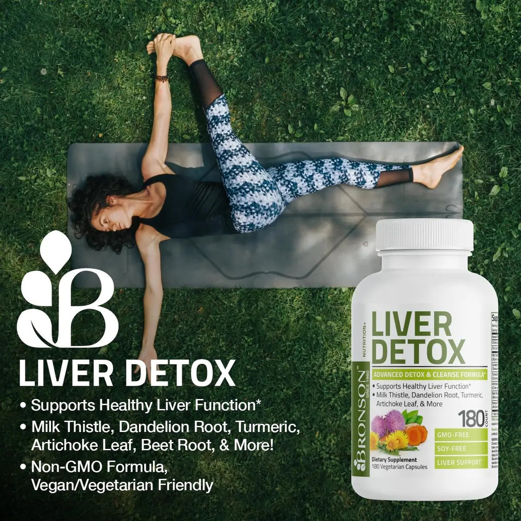 Bronson Liver Detox Advanced Detox & Cleansing Formula Supports Health Liver Function Bronson Au supplements