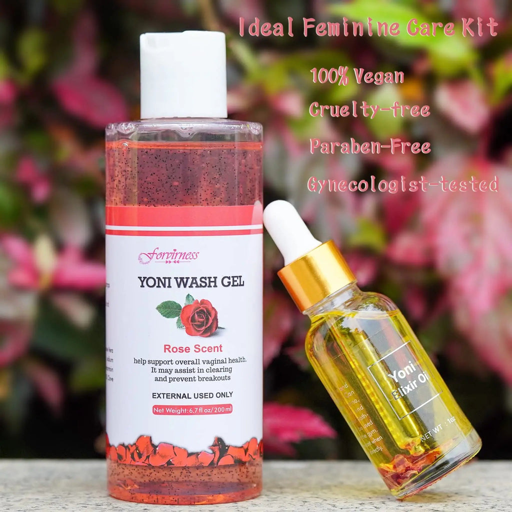 forvirness Feminine Wash & Natural Yoni Oil Set, Vaginal Wash with Cleaning Factor - Remove Odor forvirness Au supplements