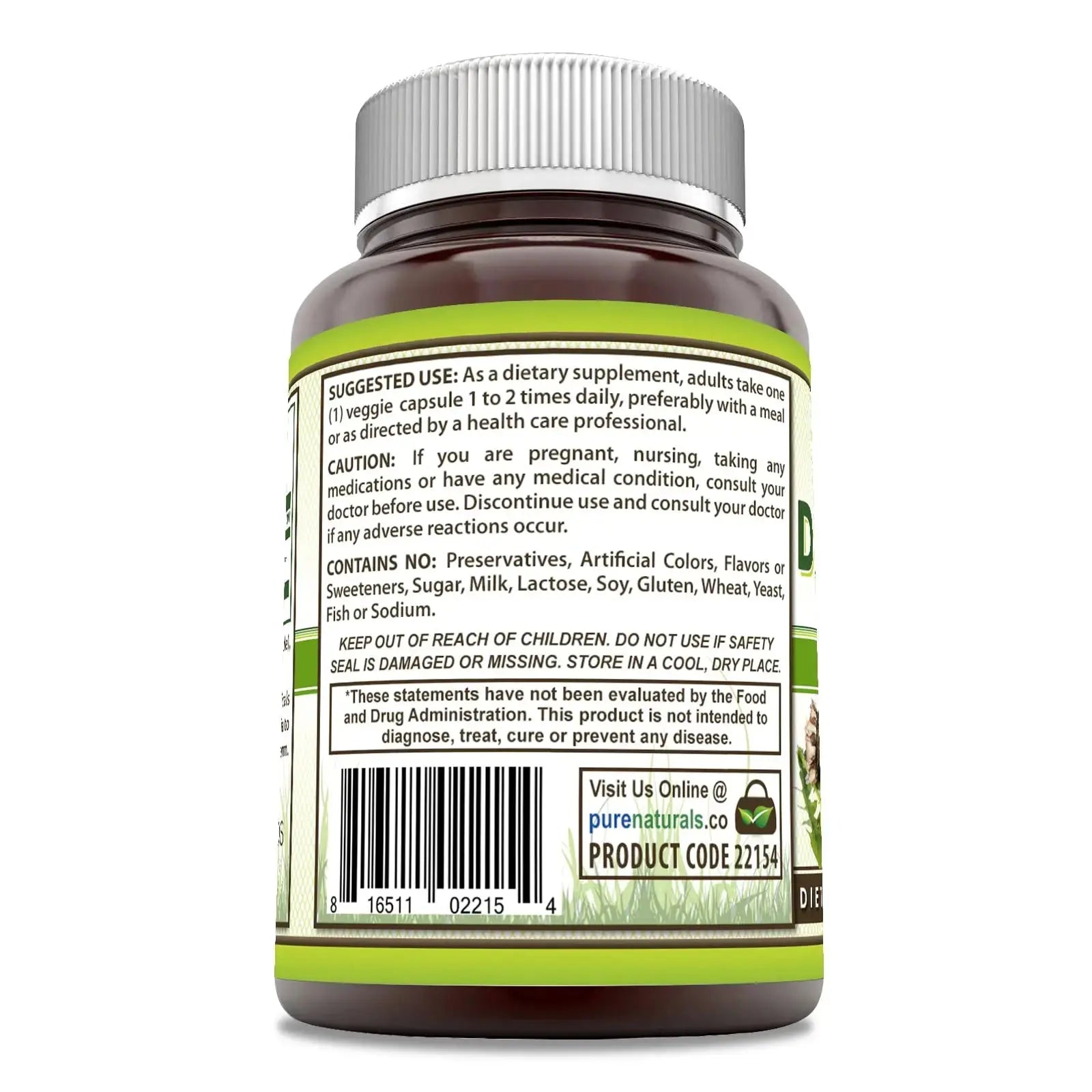 Pure Naturals Dandelion Root 520 mg Per Serving 120 Veggie Capsules Supplement | Non-GMO | Gluten Free | Made in USA Pure Naturals Au supplements