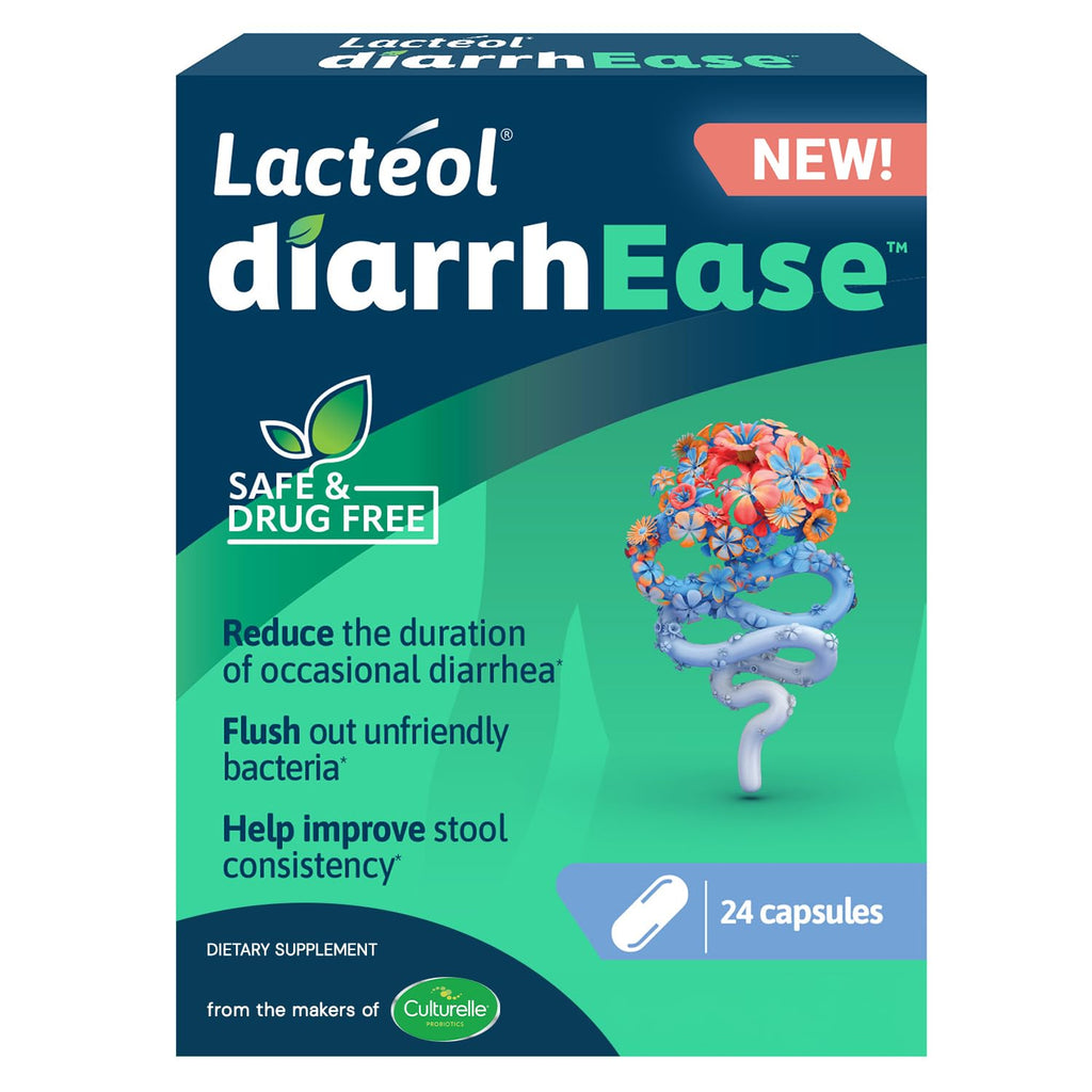 Lactéol diarrhEase- a Safe, Drug Free and clinically Tested postbiotic Strain That Helps soothes Occasional Digestive Upset and Shortens The Duration of Occasional Diarrhea, 24 Count Lactéol Au supplements