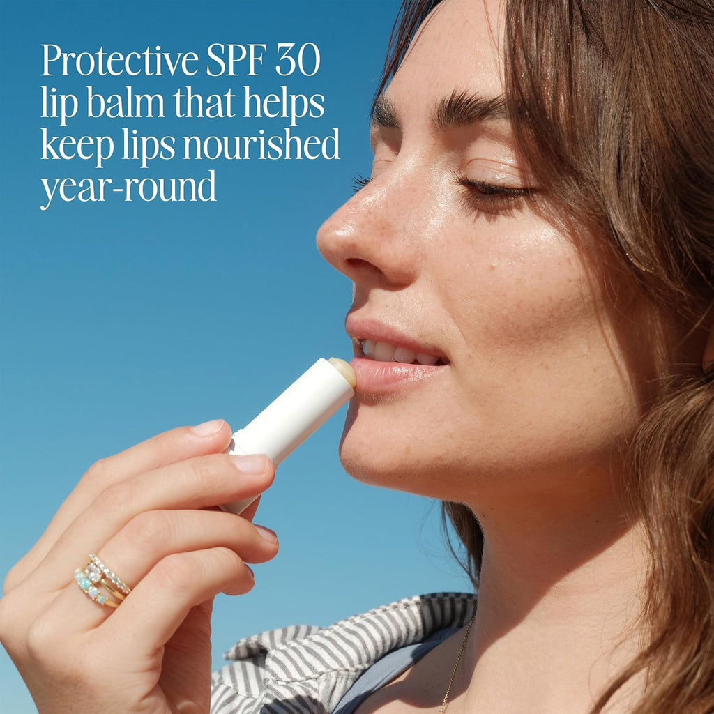 COOLA Organic Liplux Lip Balm and Sunscreen with SPF 30, Dermatologist Tested Lip Care for Daily Protection