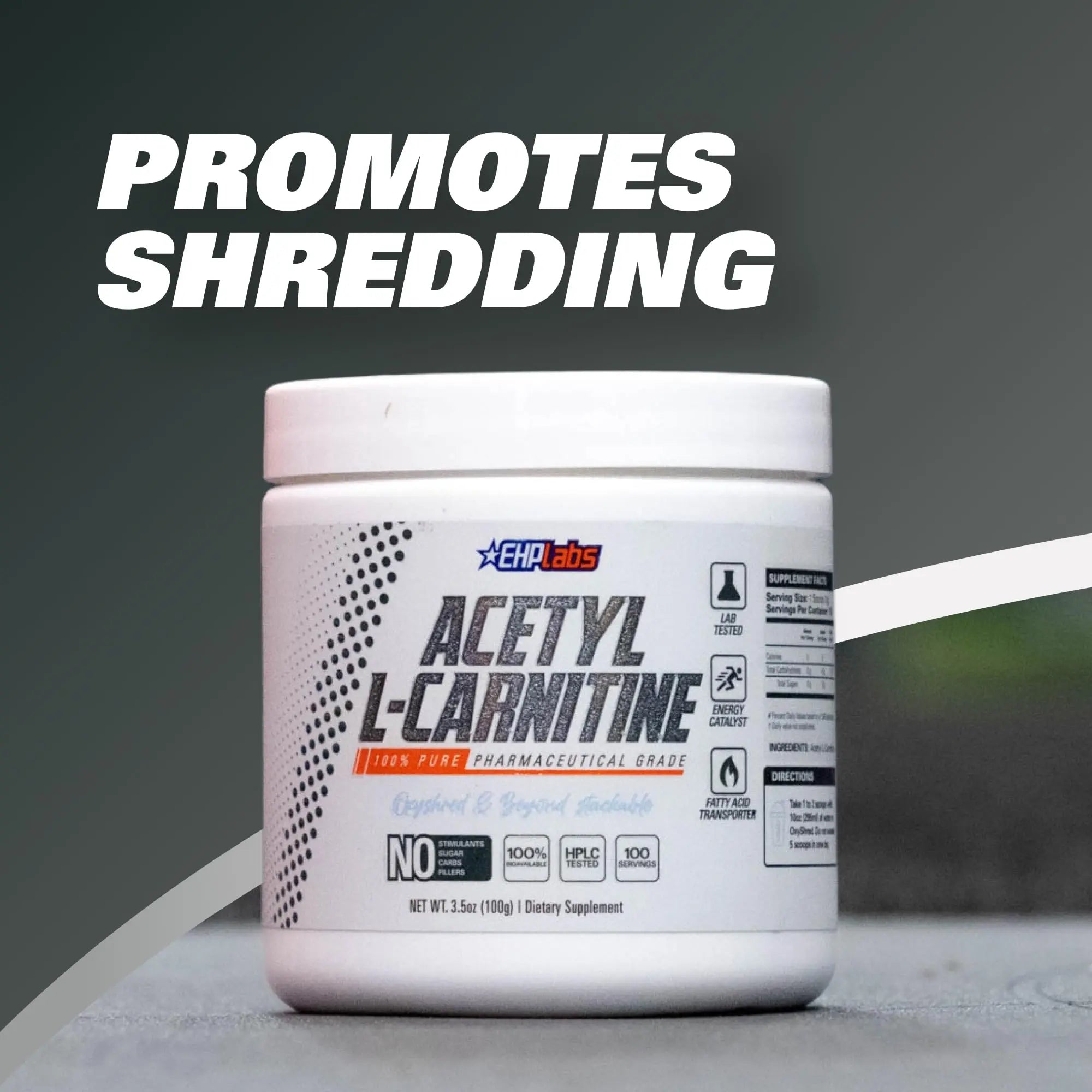 EHP Labs Acetyl L Carnitine Powder, Supports Natural Energy Production, Supports Metabolism EHP Labs Au supplements