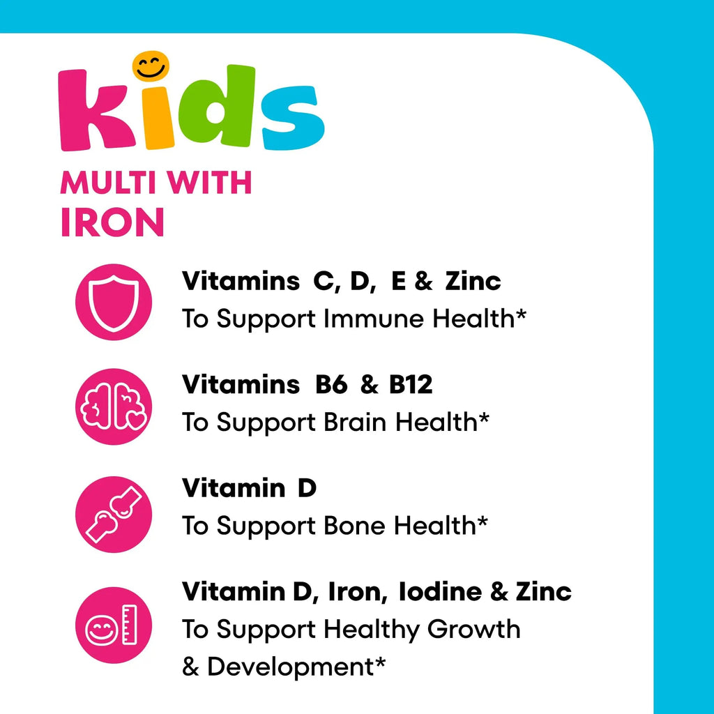 One A Day Kids Multivitamin with Iron Gummy, Vitamin D, Vitamin C, E, Zinc for Immune Support, Gummy Vitamins, Kids Multivitamin Gummies with Iron ONE A DAY Au supplements