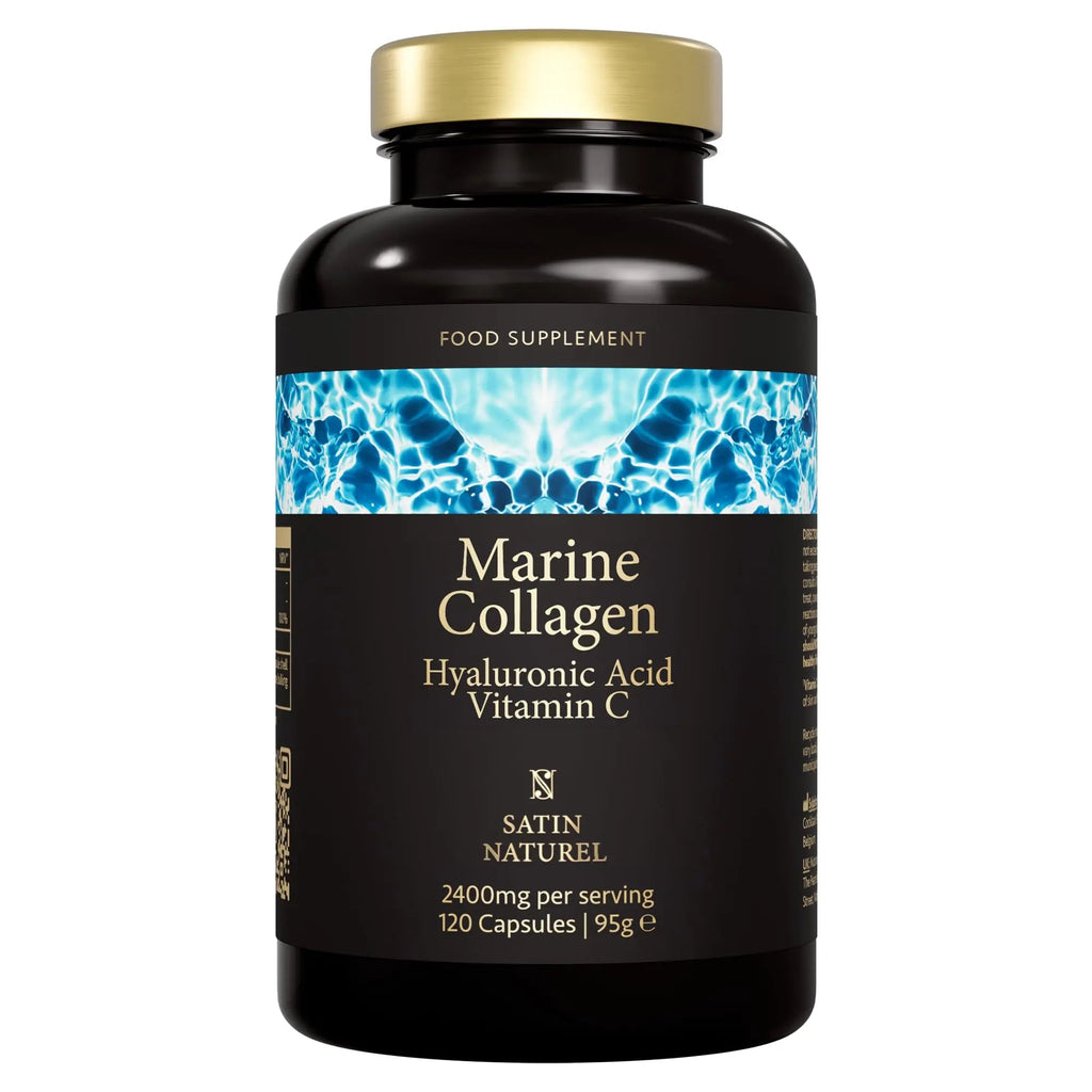 Marine Collagen Capsules with Hyaluronic Acid + Vitamin C 2400mg - High Strength Collagen SatinNaturel Au supplements