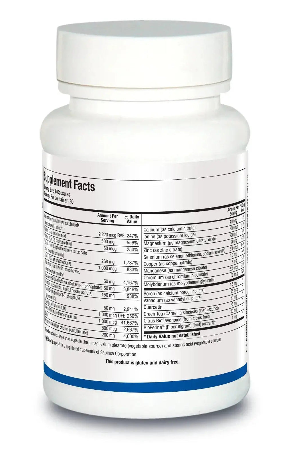 Biotics Research Pro Multi Plus Daily Complete Multivitamin for Men 180 Capsules BIOTICS RESEARCH Au supplements