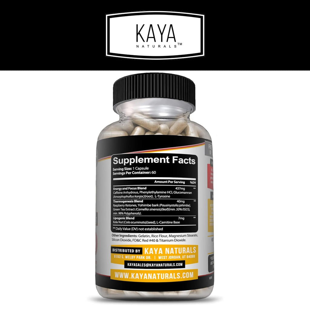 Kaya Naturals Oxy Burn - Weight Loss Pills for Women & Men - Appetite Suppressant Kaya Naturals Au supplements