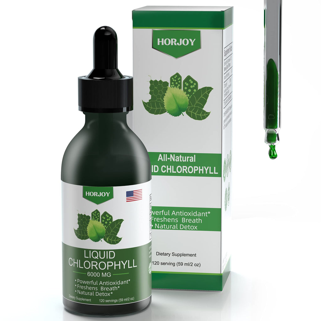 Chlorophyll Liquid Drops - 100% Natural Energy Booster and Immune Support - Internal Deodorant and Detox - Altitude Sickness Relief - Fast Absorption