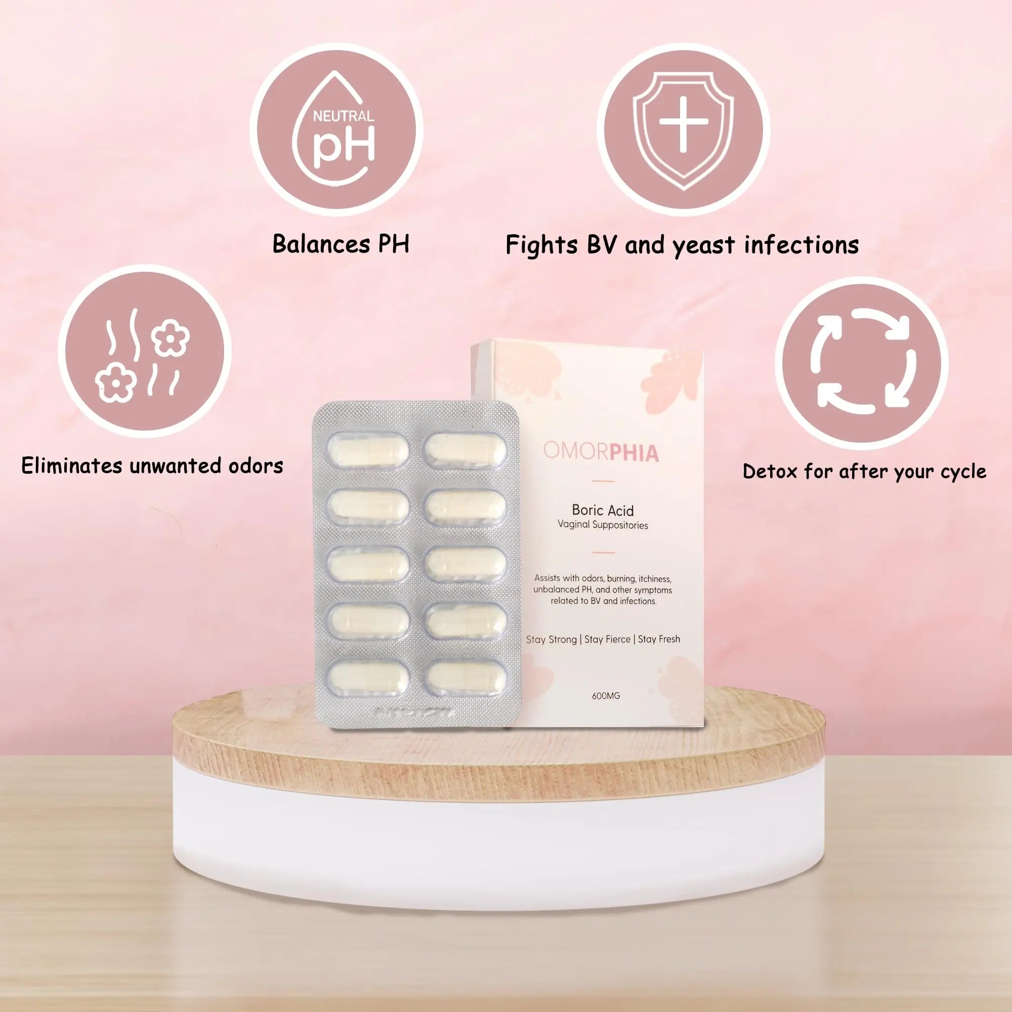 Omorphia Boric Suppositories - Powerful and Effective Approach - Promotes a Healthy Enviroment Shop Omorphia Au supplements